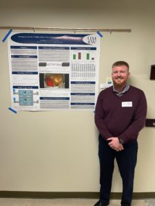 Junior Timothy Philbeck, a Marine Corps veteran, came to UMW to study biology and neuroscience. He used BTC funds to purchase equipment to research dominant behaviors in mice. He recently presented his findings at the Virginia Academy of Science symposium.