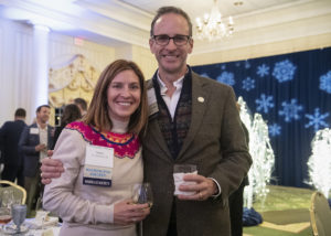 Sarah Gildersleeve Strassheim '01 and Rob Strassheim '96 at the 2022 Celebration of Giving. Photo by Tom Rothenberg.