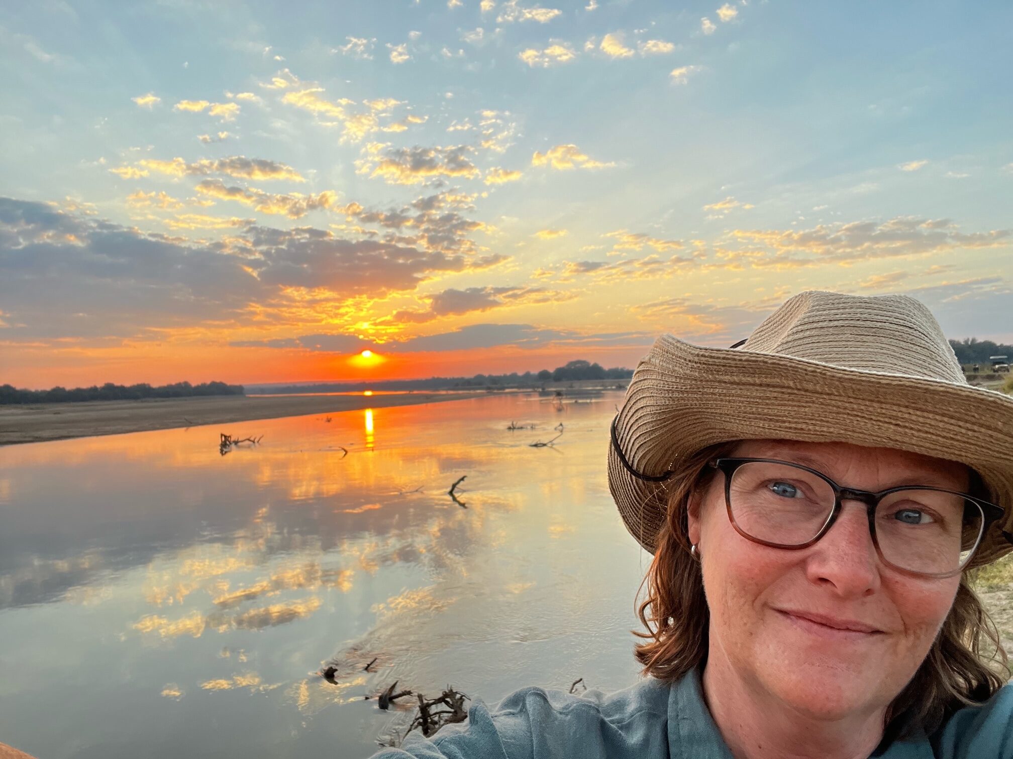 Sally in Africa on the UMW Alumni on the Road trip in June. Photo courtesy of Sally Brannan Hurt.