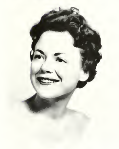 Barbara Upson Gravely Welch '61 as a senior at Mary Washington. Photo courtesy of The Battlefield Yearbook/UMW Libraries' Special Collections and University Archives. 