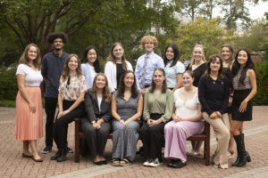 Sofia (far left) with her fellow Washington and Alvey Scholarship recipients, who received full tuition, fees, and room and board to UMW. Photo by Karen Pearlman.