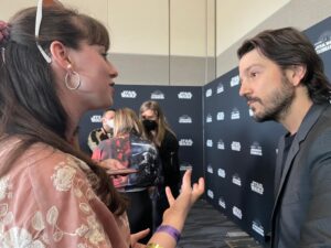 Maggie Lovitt interviews Diego Luga, an actor who has appeared in the 'Star Wars' vehicles 'Andor' and 'Rogue One.' Photo credit: FanExpo.