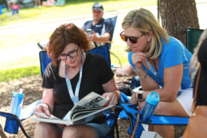 Alumni will have the chance to reminisce with their college classmates and make new friends across the generations. Photo by Karen Pearlman.