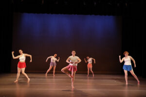 Madeline takes center stage in 'Make Your Own Kind of Music,' a piece choreographed by Jessie Mills '23, during the Performing Arts Company's big show in fall 2023. Photo by Chenin Gruber.