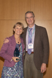 Susan Leavitt '83 with her husband, Jon Kim Andrus, MD. Photo by Karen Pearlman.