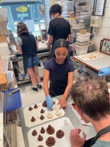 Ariana Adamek '25 received the Beyond the Classroom Education Abroad Scholarship, which helped her study the food culture of Greece and Denmark (seen here in Denmark) last summer. Photo courtesy of Ariana Adamek/College of Arts and Sciences.