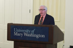 Great Lives Director Scott Harris '83 announced the 22nd season of the William B. Crawley Great Lives Lecture Series. Photo by Karen Pearlman.