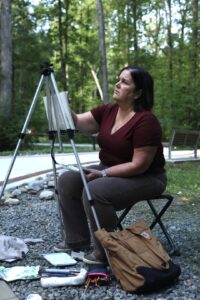 Kathleen Trenchard came to the University of Mary Washington as a nontraditional student and is currently pursuing a Bachelor of Liberal Studies degree in studio art. Photo courtesy of Kathleen Trenchard.