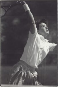 Christy has been recognized as the most decorated tennis player in Mary Washington history and the only student-athlete at the school to ever play on two national championship teams. Photo by Barry Fitzgerald/University Archives Centennial Image Collection.