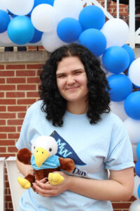 Students participated in a scavenger hunt to find stuffed eagles hidden across campus and win donations to the areas of their choice, thanks to a gift by Beth Craig '77.