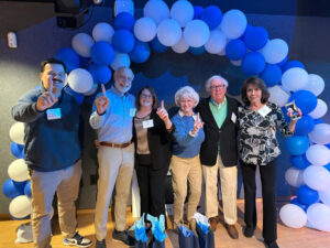 Alumni of all ages gathered in the Hurley Convergence Center on the evening of April 2 for a happy hour and trivia night, sponsored by the Fredericksburg Regional Alumni Network.