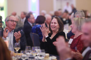 Guests share a laugh with Kelly Paino.
