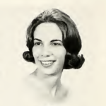 A black and white yearbook photo of Sallie Galloway Gill.